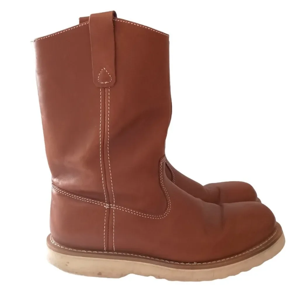 Guide Gear Wellington Mens Boots 9.5M Work Wedge Leather Oil‎ Resistant Sole
